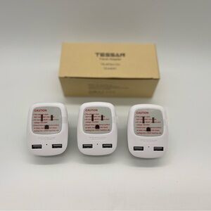 TESSAN Switzerland Travel Power Adapter Type J Travel Plug Adapter with 2 USB